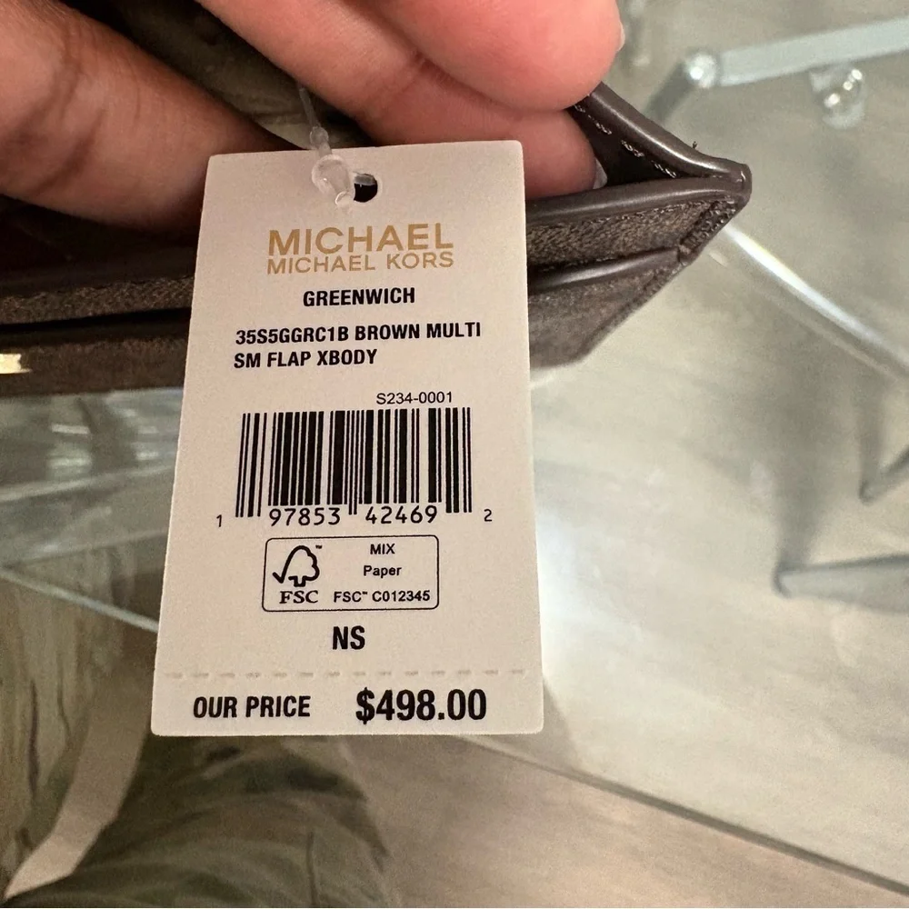 Michael Kors Greenwich Brown Multi Flap Crossbody - Picture 2 of 7